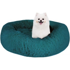image:imageSlowTon Calming Dog Bed for Small Dogs Cats Donut Cuddler Cozy Warm AntiAnxiety Dog Cat Cushion Mat Ultra Soft Fluffy Plush Round Pet Pillow NonSlip Bottom Machine WashableTealXSmall 20