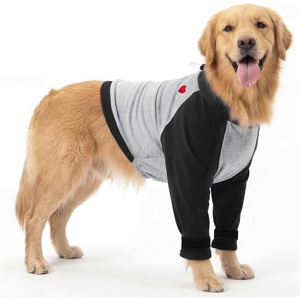 image:imageSlowTon Dog Recovery Suit  Padded Elbow Protector Dog Leg Sleeve to Stop Licking amp Protect Wounds After Surgery Breathable Pet Long Sleeve Shirt Front Leg Protection Cone Alternative RedSBlack