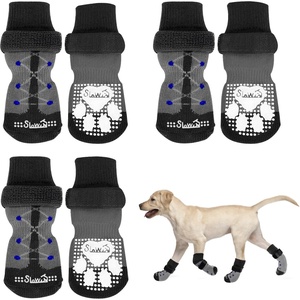 image:imageSlowTon Dog Socks Anti Slip  3 Pairs Dog Grip Socks for Hardwood Floors with Double Sides Grips Socks for Dogs to Prevent Licking Paws for Small Medium Large Dogs Grippers for Senior DogsB S