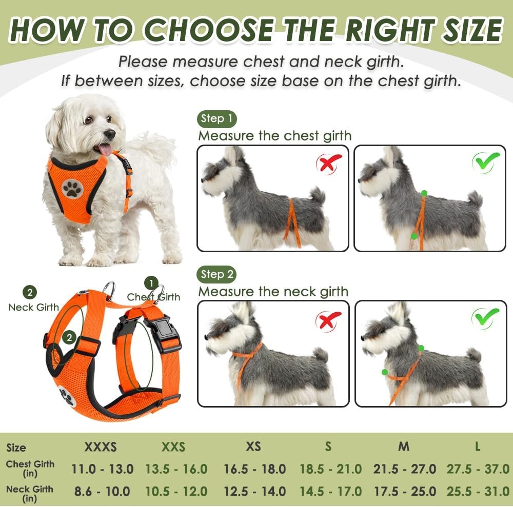 image:imageSlowTon Dog Seat Belt Harness for Car Dog Car Harness Adjustable Mesh Breathable amp Dog Seatbelt Safety Tether with Elastic Bungee for Small Medium Large PetsBlack Double Clip MOOrange