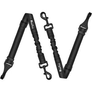 image:imageSlowTon 2 Packs Latch Bar Attachment Dog Car Seatbelt Metal Buckle Universal Compatibility Medium Chest Girth 22295 inch  5597493cm Black