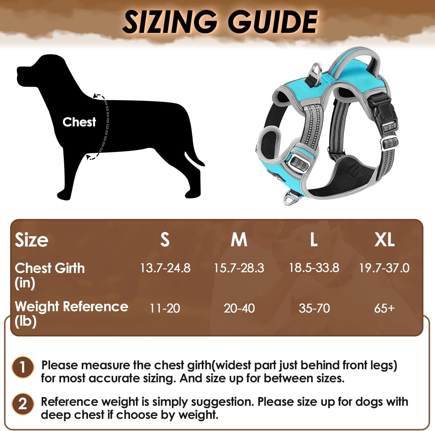 image:imageSlowTon No Pull Dog Harness Heavy Duty No Choke Pet Harness with 2 Leash Clips and Easy Control Vertical Handle Adjustable Soft Padded Dog Vest for Small Medium and Large DogsYellow Camo LargeFBlue