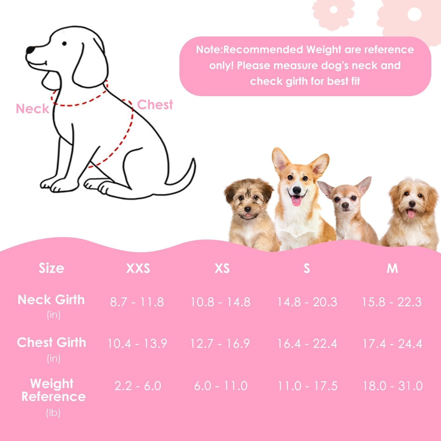 image:imageSlowTon Dog Harness Small Sized Dog Soft XXS Dog Harness and Leash Set No Pull No Chock Adjustable Lightweight Puppy Harness for XS Small Medium Dogs Cats Purple Dasiy XXSSolid Pink