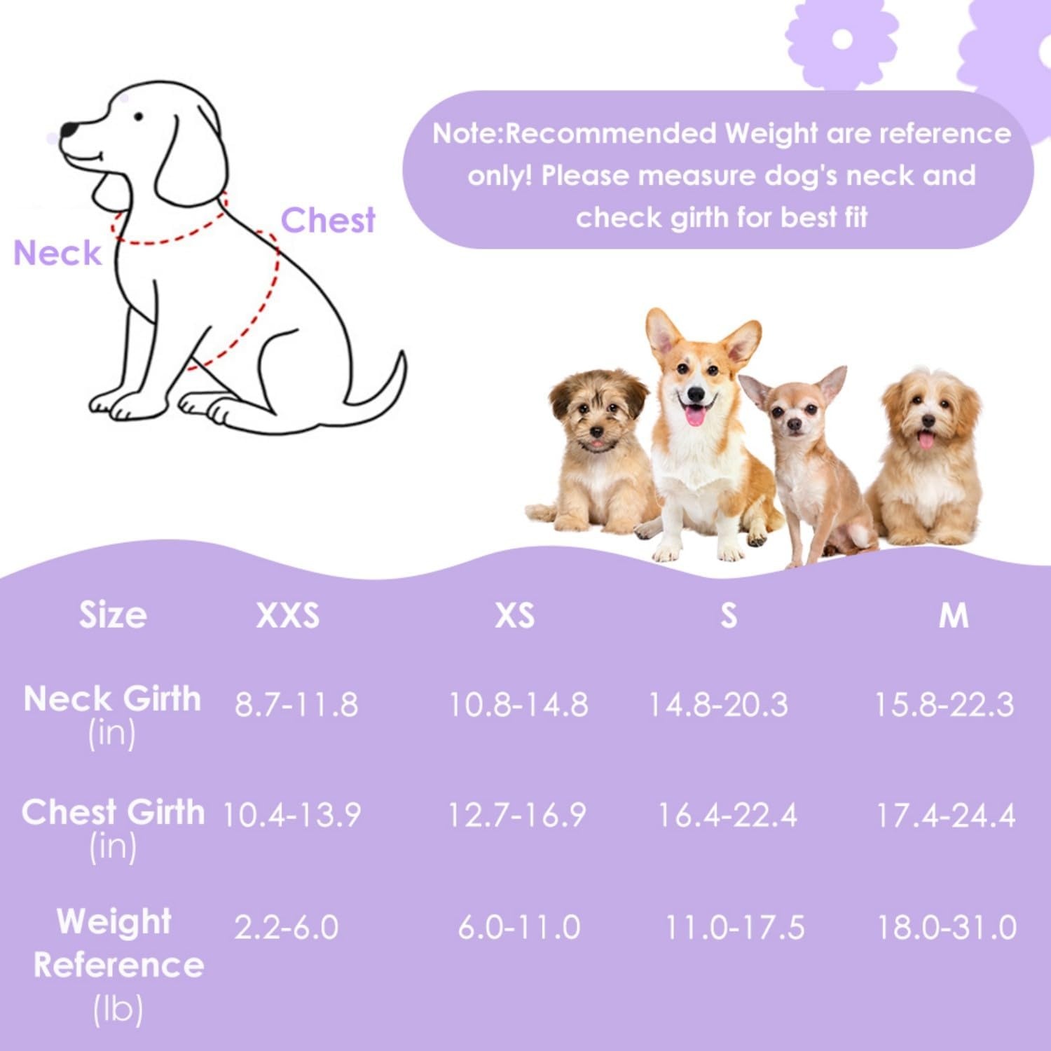 image:imageSlowTon Small Dog Harness No Pull Dog Harness and Leash Set Soft Mesh Lightweight Puppy Vest Harnesses Adjustable Pet Harnesses for XXS XS Small Medium Easy Walk Hiking Purple XXS2Purple Daisy