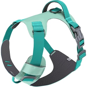 image:imageSlowTon No Pull Dog Harness  Super Lightweight with Handle amp 2 Leash Clips for Small Medium Large Dogs No Choke Adjustable Pet Vest Harness for Walking Training Hiking Yellow SmallTeal Blue